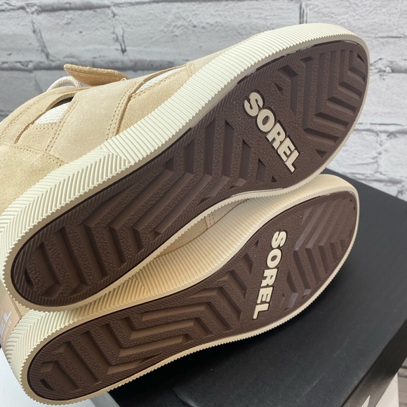 Sorel Womens Out N About Sport Wedge Ankle Boots Cream High Top Size 9 NEW - Picture 8 of 9